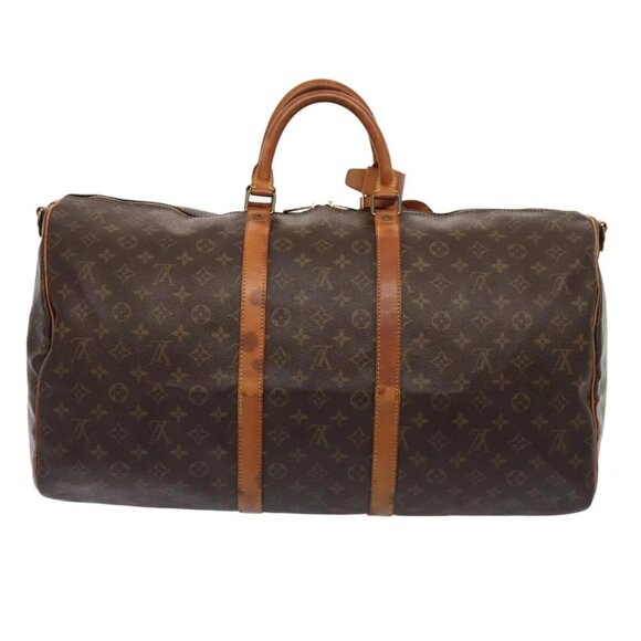 LOUIS VUITTON Monogram Keepall Bandouliere 55 Boston Bag M41414 LV Auth 88923 - Picture 2 of 16